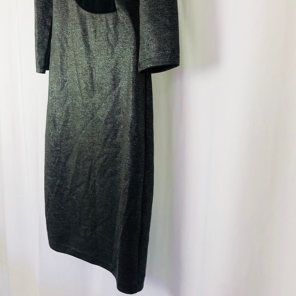 Alice + Olivia shimmery knit back mesh dress 6 - Picture 11 of 15